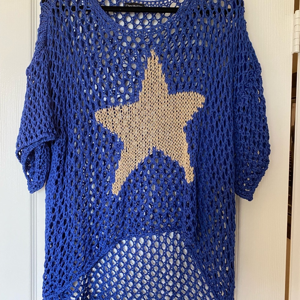 Blue Star Knit Sweater